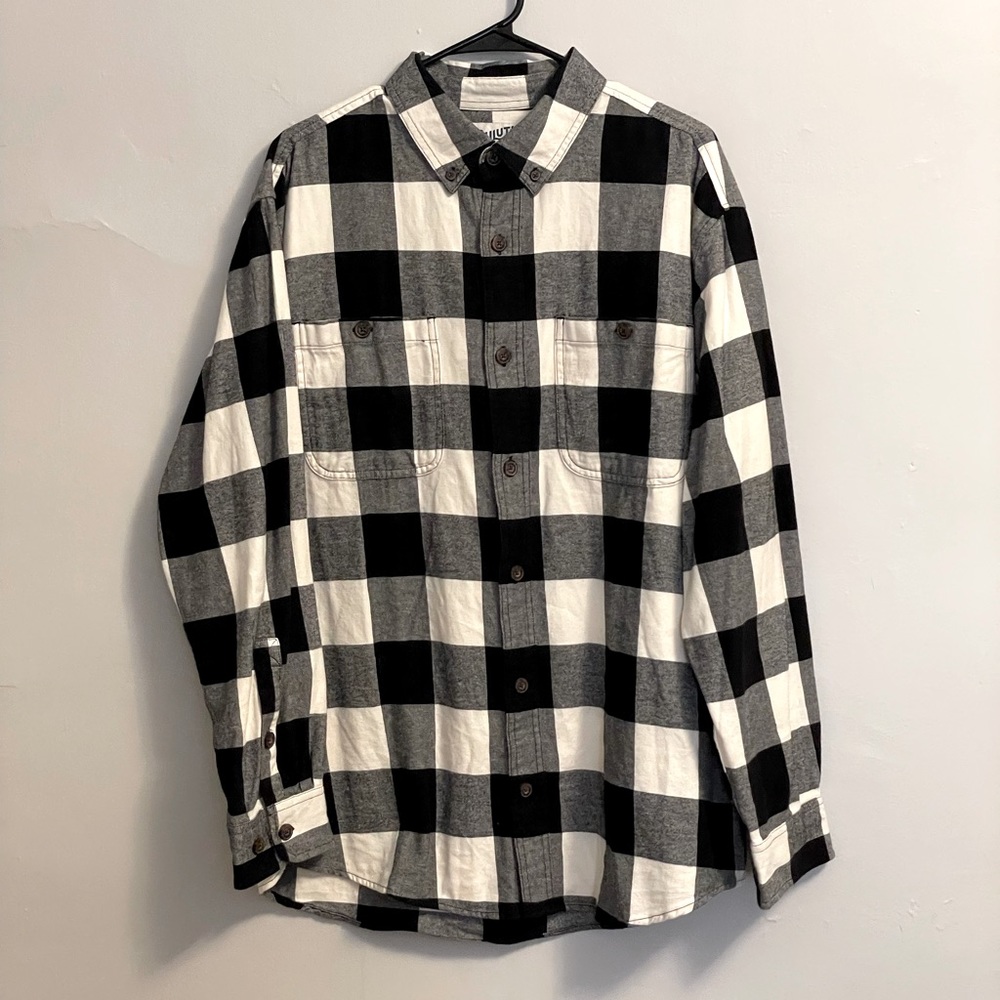 Duluth Trading Co Flannel Long Sleeve Shirt sz Large